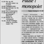Beskyttet: 19811113 NRK P2 «Pause fra monopolet» – sending fra Volda Beskyttet: 19811113 NRK P2 «Pause fra monopolet» – sending fra Volda