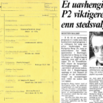 «Vel møtt» i NRK P2 2. februar 1983